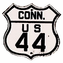Historic shield for US 44 in Connecticut