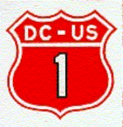 Historic shield for US 1 in Washington DC