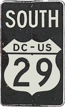 Historic shield for US 29 in Washington, DC