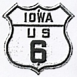 Historic shield for US 6 in Iowa