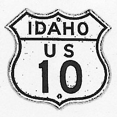 Historic shield for US 10 in Idaho