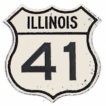 Historic shield for US 41 in Illinois