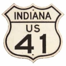 Historic shield for US 41 in Indiana
