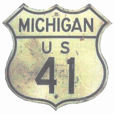 Historic shield for US 41 in Michigan