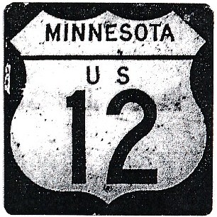 Historic shield for US 12 in Minnesota