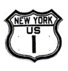 Historic shield for US 1 in New York