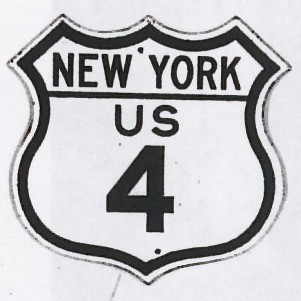 Historic shield for US 4 in New York