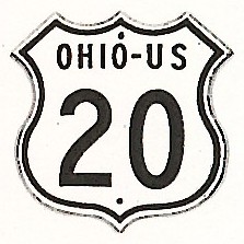 Historic shield for US 20 in Ohio