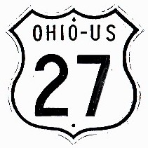 Historic shield for US 27 in Ohio