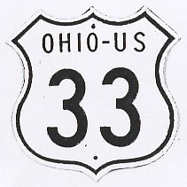 Historic shield for US 33 in Ohio