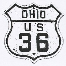 Historic shield for US 36 in Ohio