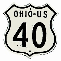 Historic shield for US 40 in Ohio