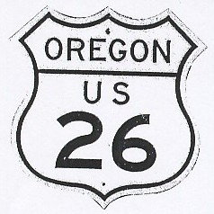 Historic shield for US 26 in Oregon
