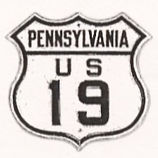 Historic shield for US 19 in Pennsylvania