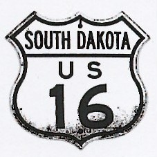 Historic shield for US 16 in South Dakota