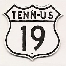 Historic shield for US 19 in Tennessee