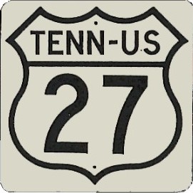 Historic shield for US 27 in Tennessee