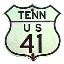 Historic shield for US 41 in Tennessee