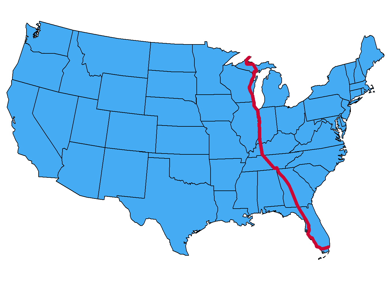 US 41 Map