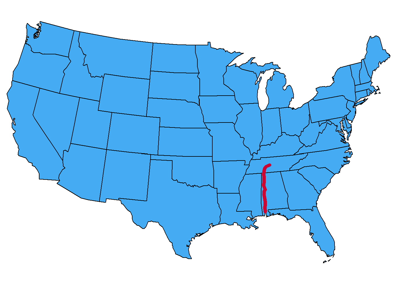 US 43 Map