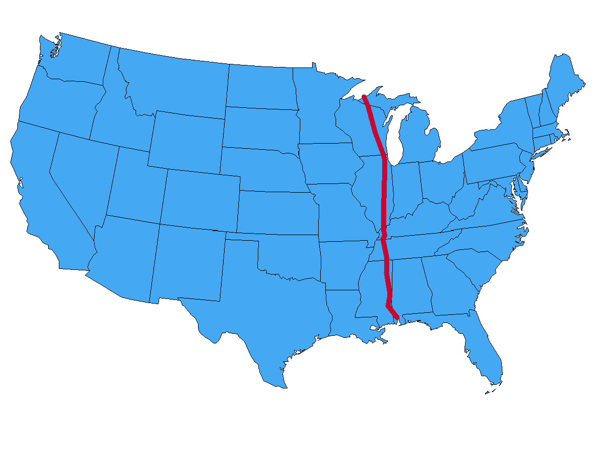 US 45 Map