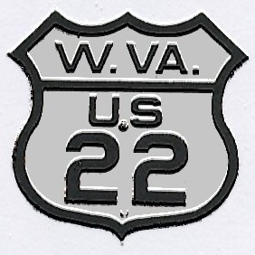 Historic shield for US 22 in West Virginia